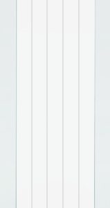Internal White Primed Textured Vertical 1 Light (CLEAR GLASS FROSTED LINES) Door